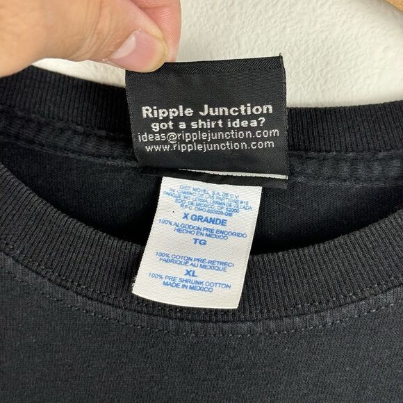 TERMINATOR SALVATION Shirt Men XL Black Short Sleeve Movie Promo Ripple Junction - Picture 4 of 5